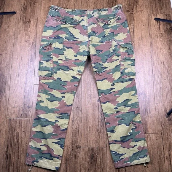 Vtg Polo Ralph Lauren Combat Trousers Men 40x31 Camo Cargo Pants OG 107 Straight - Picture 16 of 16